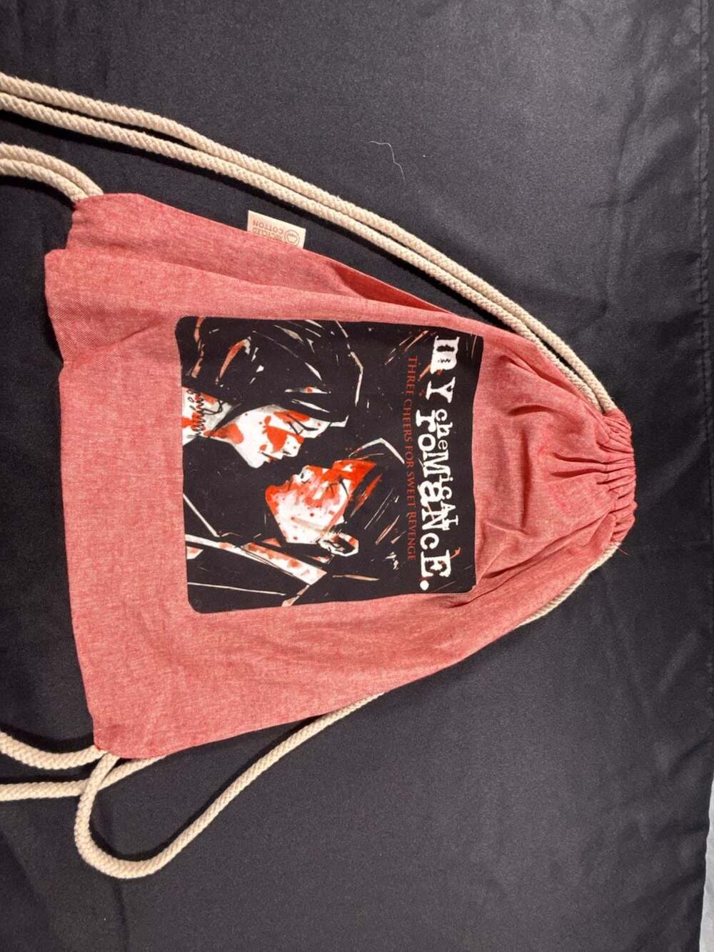 My Chemical Romance 'Three Cheers for Sweet Revenge' Drawstring Bag - Picture 2 of 6